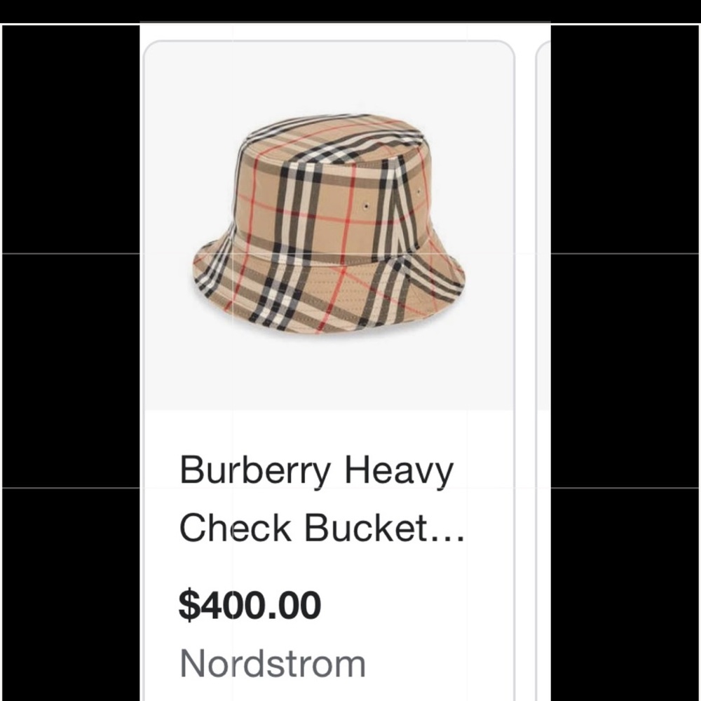 Burberry Bucket Hat - size XL.